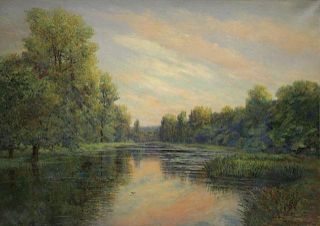 VAN BOSKERCK, Robert. Oil on Canvas. River