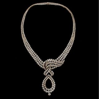 Important Diamond and 18K Necklace