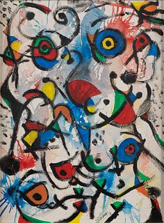 ABSTRACT IN THE MANNER OF MIRO BY SILBERMAN