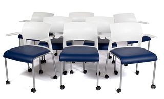 EIGHT STEELCASE "MOVE" OFFICE CHAIRS