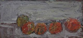 BRODIE, Gandy. Oil on Canvas "Tomatoes" 1958.