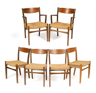 SIX MCM DINING CHAIRS