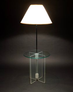 MCM ACRYLIC AND GLASS FLOOR LAMP