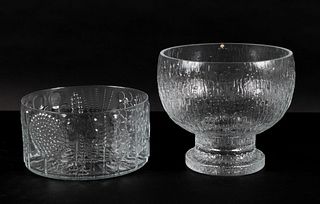 TWO MCM FINNISH GLASS BOWLS