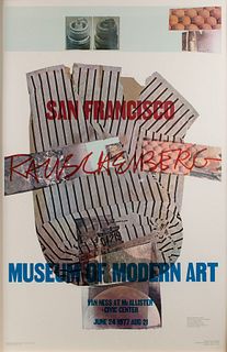 ROBERT RAUSCHENBERG "RETROSPECTIVE SAN FRANCISCO M.O.M.A." POSTER