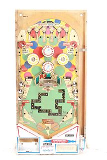 1968 Wood Pinball Machine Playing Field "Domino"