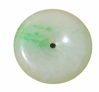 Jadeite ancient coin ornament with report