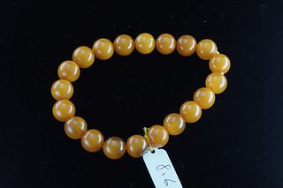 Natural amber beads bracelet