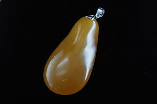 Natural amber pendant