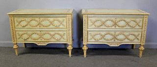Pair of Quality Paint & Gilt Decorated Italian