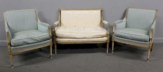 3 Piece Louis XVI Style Salon Set To Inc.