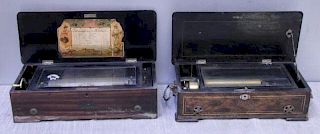 Lot of 2 Antique Music Boxes To Inc