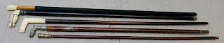 Lot Of Assorted Antique Canes &  A Parasol To Inc,
