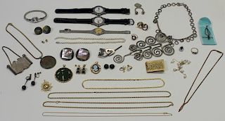 JEWELRY. Large Grouping of Assorted Gold and
