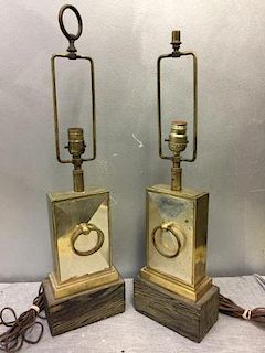 Pair of Vintage James Mont Style Table Lamps.