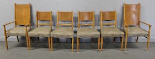 Set of 6 T. H. Robsjohn-Gibbings Dining Chairs.