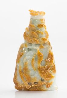 Celadon, Russet Jade Snuff Bottle