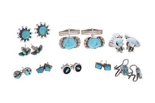 Puebloan Sterling Silver & Turquoise Jewelry