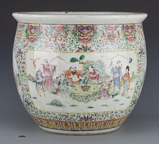 Famille Rose Porcelain Fish Bowl, Republic Period