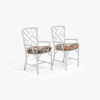 Meadowcraft - Faux Bamboo Arm Chairs