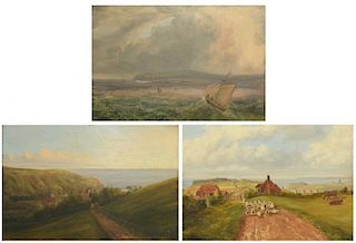 3 English School Paintings c. 1840