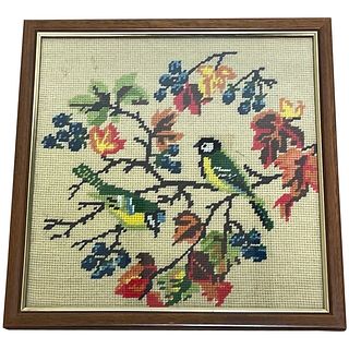 TAPESTRY EXOTIC BIRDS WALL HANGING