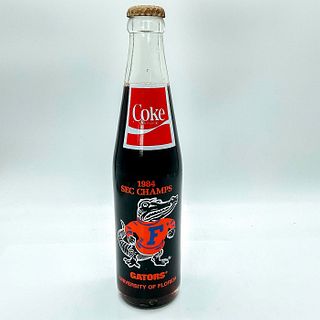 Rare Coke Bottle 1984 SEC Champs Florida Gators Unopened