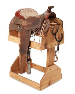 A Suzuki saddle from 26 Bar Ranch