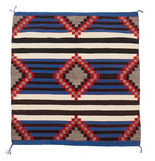 A Navajo Revival Third Phase-style chief's blanket