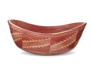A Puebloan pottery dough bowl