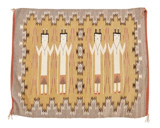 A Navajo Burntwater Yei textile