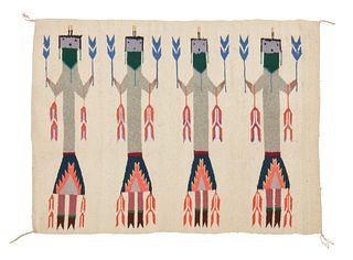 A Navajo Yei textile