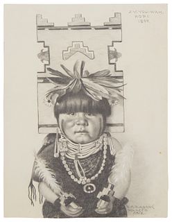 Elbridge Ayer Burbank (1858-1949), iZy-You-Wah, Hopi,i 1899
