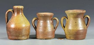 3 Middle TN Stoneware Pottery Miniatures
