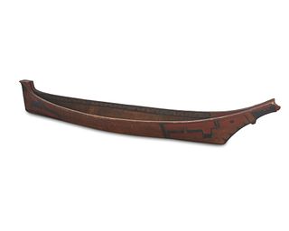 A Northwest Coast canoe model