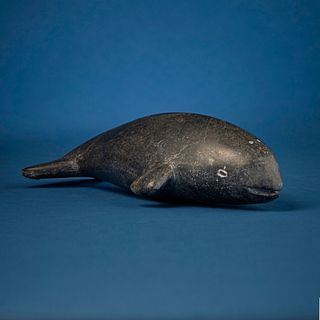 Tuki (Tukai) (1888-1979, Inuit; Port Harrison/Inukjuak), Carved whale figure