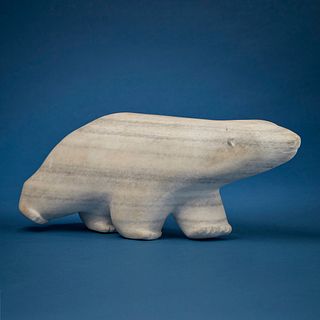 Mikisiti Saila (1939-2008, Inuit; Cape Dorset/Kinngait), Carved polar bear figure