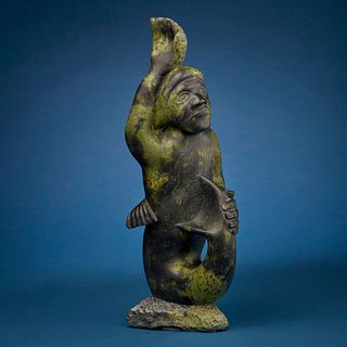 Aqjangajuk Shaa (1937-2019, Inuit; Cape Dorset/Kinngait), Carved sea spirit figure
