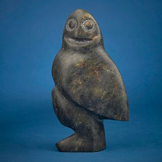 Nipisha Osuitok (Neepeesha) (1925-1980, Inuit; Cape Dorset/Kinngait), Carved owl figure