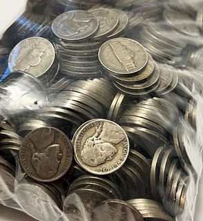 56.25 Troy Ounces World War 2 Silver Nickel (1,000-coins) $50