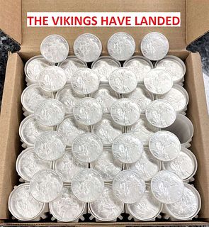 (100-coins) "The Vikings Have Landed" 1 ozt .999 Silver Round