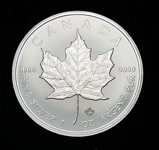 2022 Canada $5 Maple Leaf 1ozt .9999 Silver