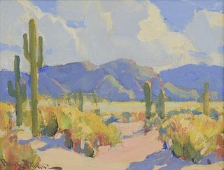 Paul Lauritz, O/B, Desert Landscape