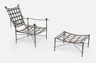 Mario Papperzini, 'Amalfi' Lounge Chair and Ottoman (2)