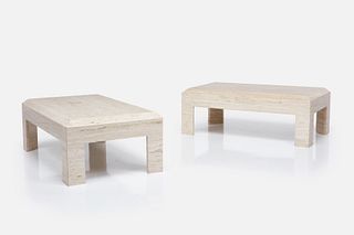 Modernist, Travertine Tables (2)