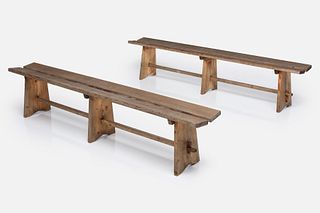 French, Split-Seat Benches (2)