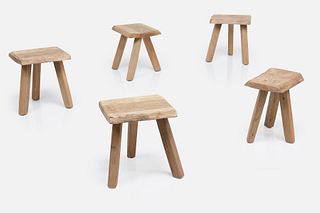 French, Primitive Stools (5)