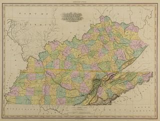 KY and TN 1823 Map, H.S. Tanner