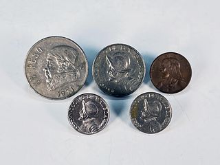 MEXICAN AND PANAMANIAN COINS