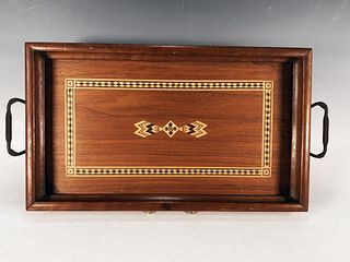 WOODEN INLAID TRAY